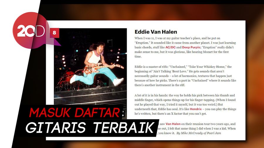 Mengenang Sang Masterpiece Mendiang Eddie Van Halen
