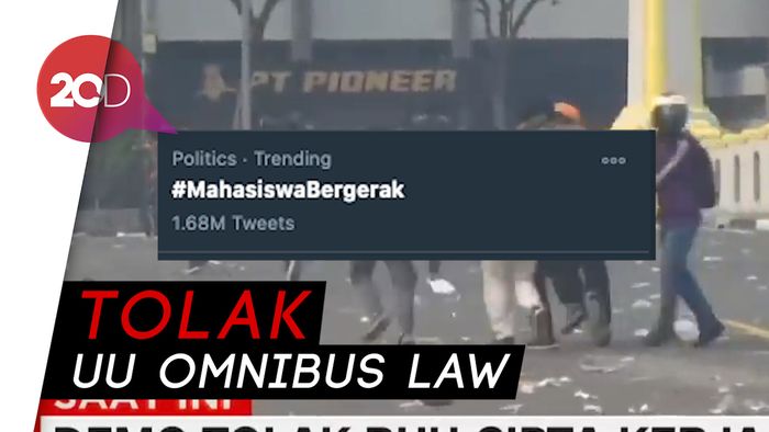 Demo dan #Mahasiswabergerak Ramaikan Linimasa Twitter