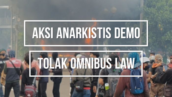 Titik-titik Demo Ricuh Tolak UU Cipta Kerja di Indonesia 
