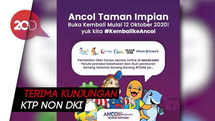 Jakarta PSBB Transisi, Ancol Siap Buka Lagi Mulai 12 Oktober