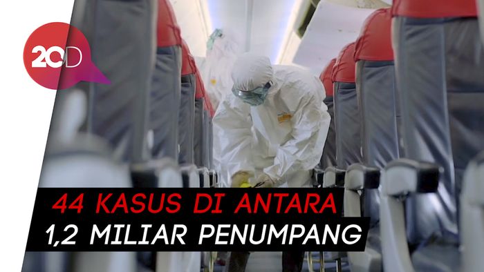 Penularan Corona di Pesawat Sangat Rendah Ketimbang Kesambar Petir
