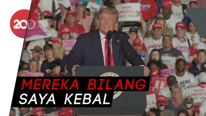 Sembuh dari Corona, Trump Sesumbar Akan Cium Seluruh Pendukungnya