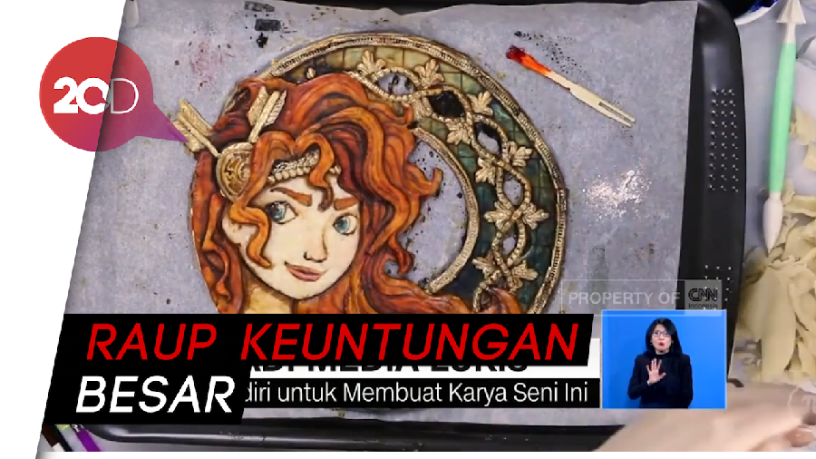 Saat Puding Jadi Kanvas Lukisan