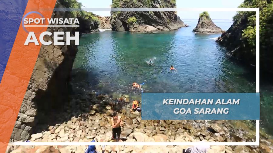 Goa Sarang Aceh, Pesona Tebing Tepi Laut Pulau Sabang 