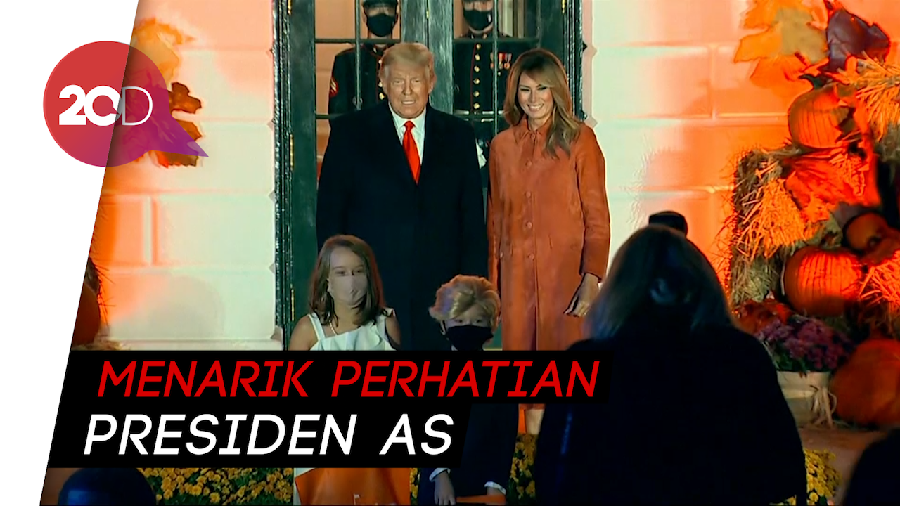 Sambut Halloween, Anak-anak Berkostum ala Donald Trump