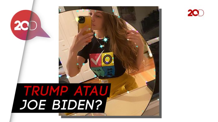 Selfie Pertama Pasca Lahiran, Gigi Hadid Serukan Ajakan Nyoblos