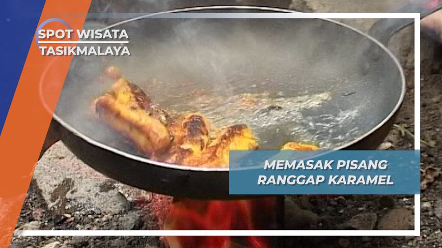 Memasak Pisang Ranggap Rasa Manis Karamel Tasikmalaya