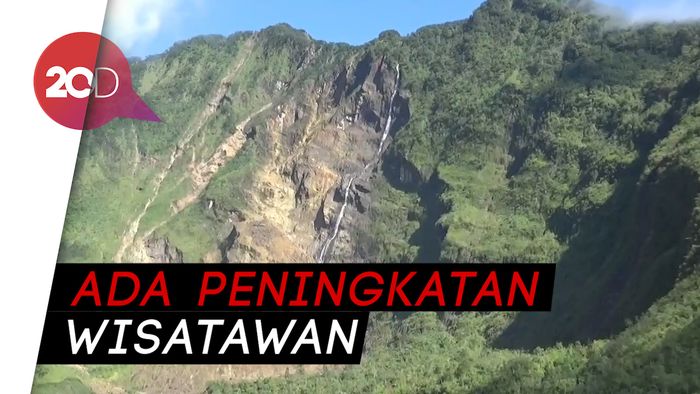 Wisata Kawah Gunung Galunggung Diserbu Pengunjung