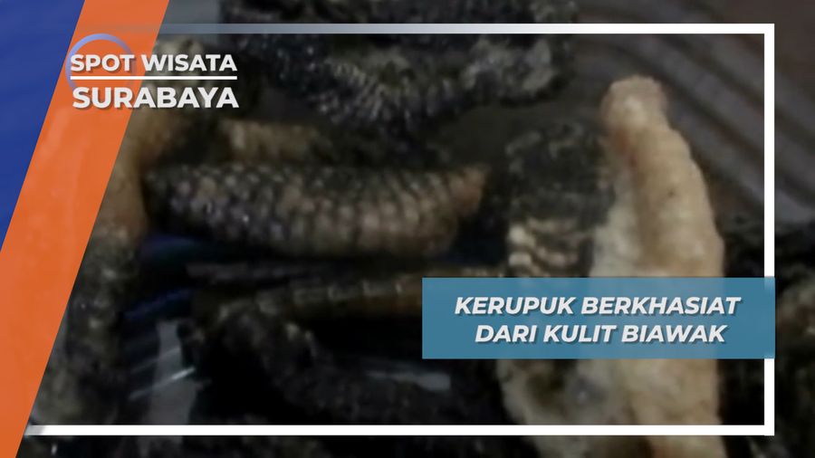 Kerupuk Kulit Biawak, Penambah Vitalitas Pria, Surabaya