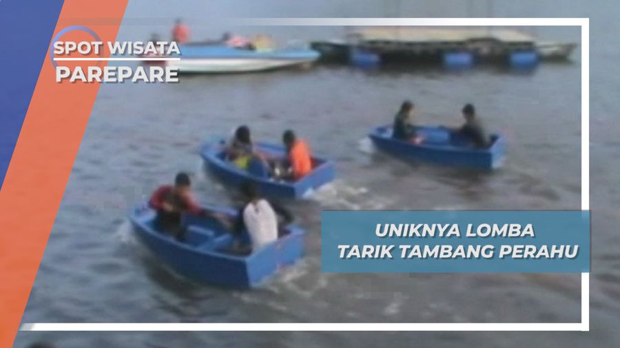 Lomba Tarik Tambang Perahu, Parepare