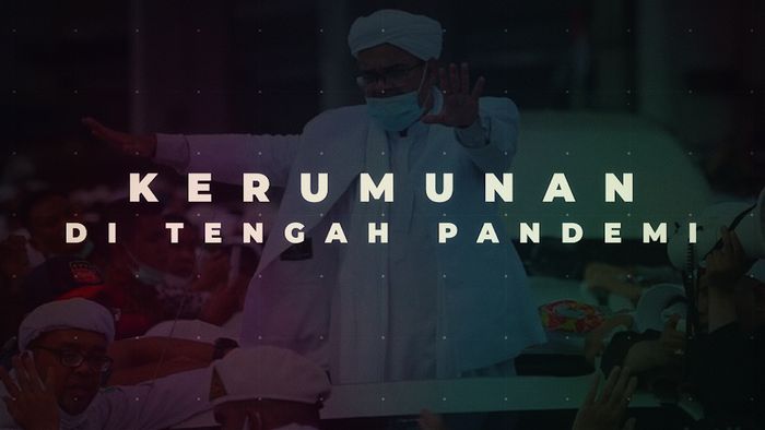 Kala Pendukung Habib Rizieq Berkerumun