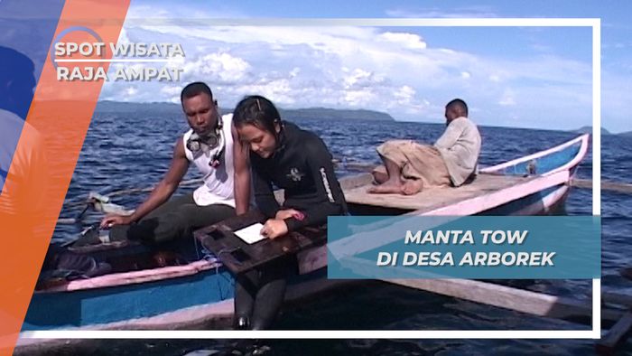 Manta Tow Desa Arborek Raja Ampat