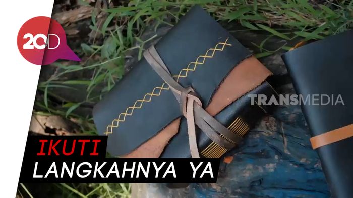 Bikin Buku Catatan Lucu Berbahan Kulit Nabati