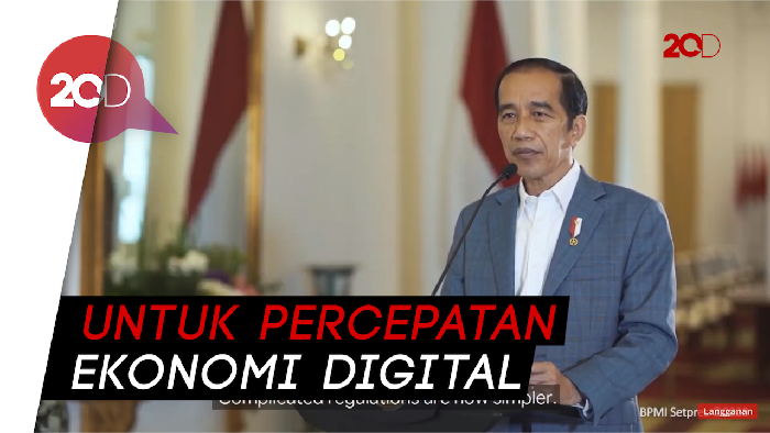 Jokowi Singgung RUU Ciptaker di Forum Google for Indonesia 2020