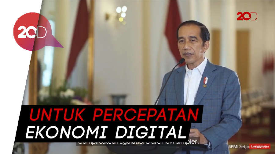 Jokowi Singgung RUU Ciptaker di Forum Google for Indonesia 2020
