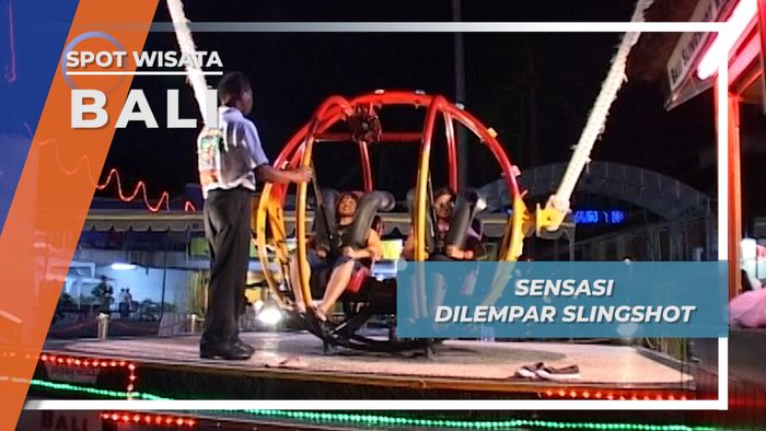 Slingshot Bali, Nyaliku Terlempar Tinggi Jauh Ke Langit Malam