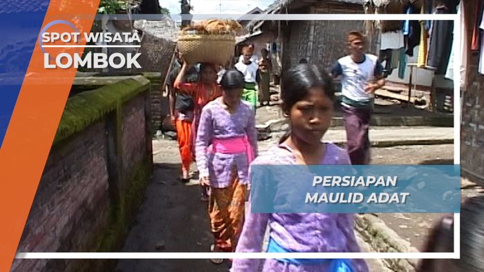 Tumbuk Padi, Kegiatan untuk Persiapan Maulid Adat, Lombok