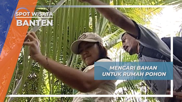 Mencari Bahan untuk Rumah Pohon, Banten 