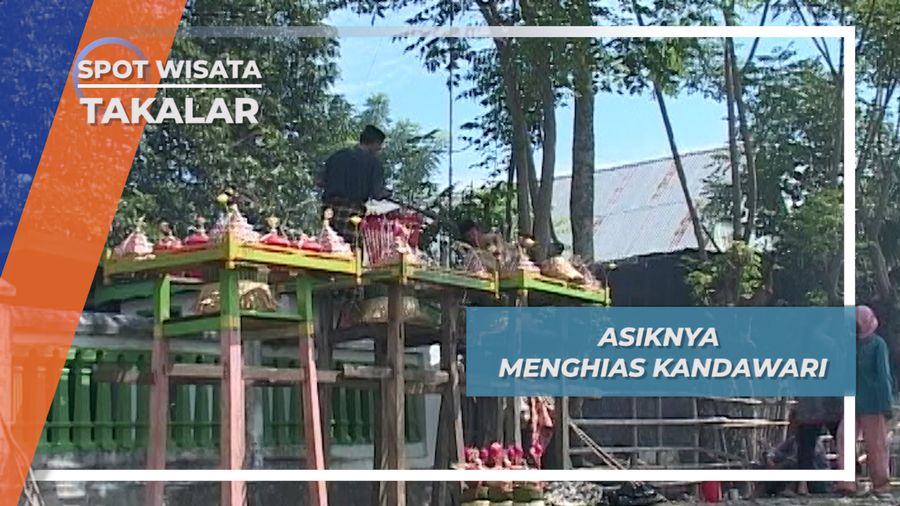 Menghias Kandawari di Desa Cikoang, Takalar