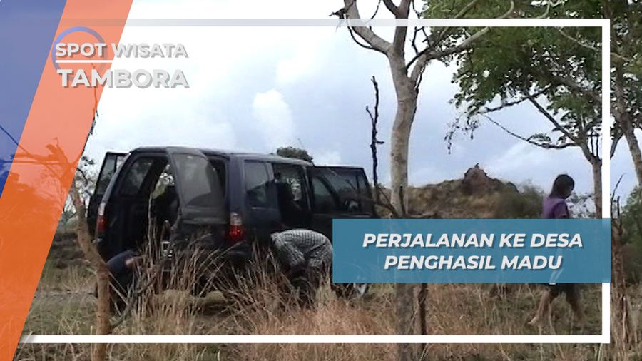 Ban Pecah Tak Menghalangi Perjalanan ke Desa Penghasil Madu, Tambora, Nusa Tenggara Barat