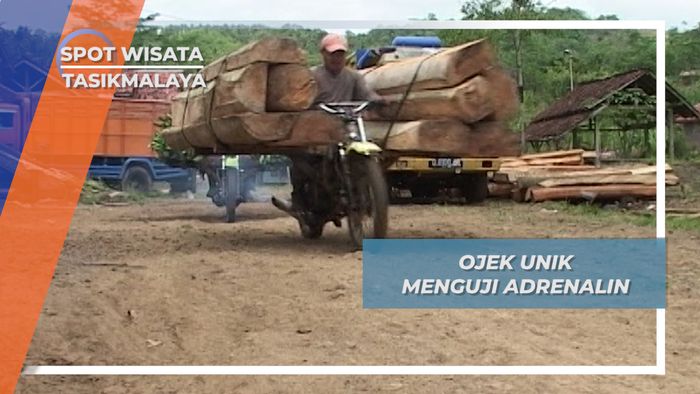 Ojek Palang, Ojek Unik yang Menguji Adrenalin Penumpangnya, Tasikmalaya Jawa Barat