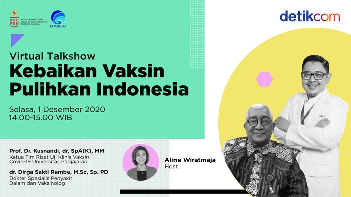 Virtual Talkshow : Kebaikan Vaksin Pulihkan Indonesia