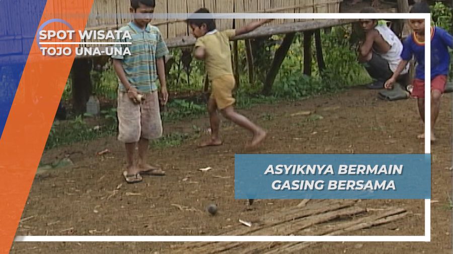 Bermain Gasing Bersama Anak-anak Suku Tau Taa Wana, Tojo Una-una