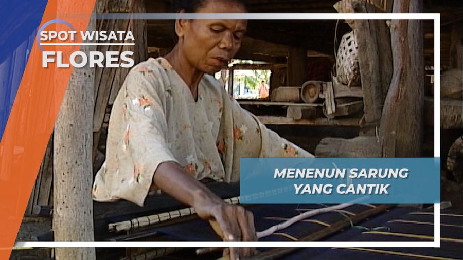 Laokapa, Motif Sarung Khas Desa Nggela, Flores yang Cantik
