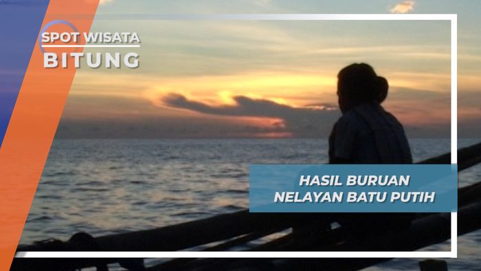 Fajar Merekah Merah, Dua Ton Ikan Terbawa Pulang ke Pantai Batu Putih Bitung Sulawesi Utara