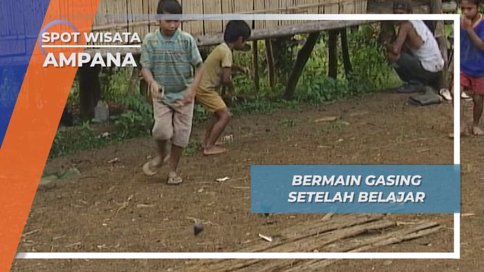 Kasi, Gasing Kayu Manslili Permainan Anak Suku Tau Taa Wana Sulawesi Tengah