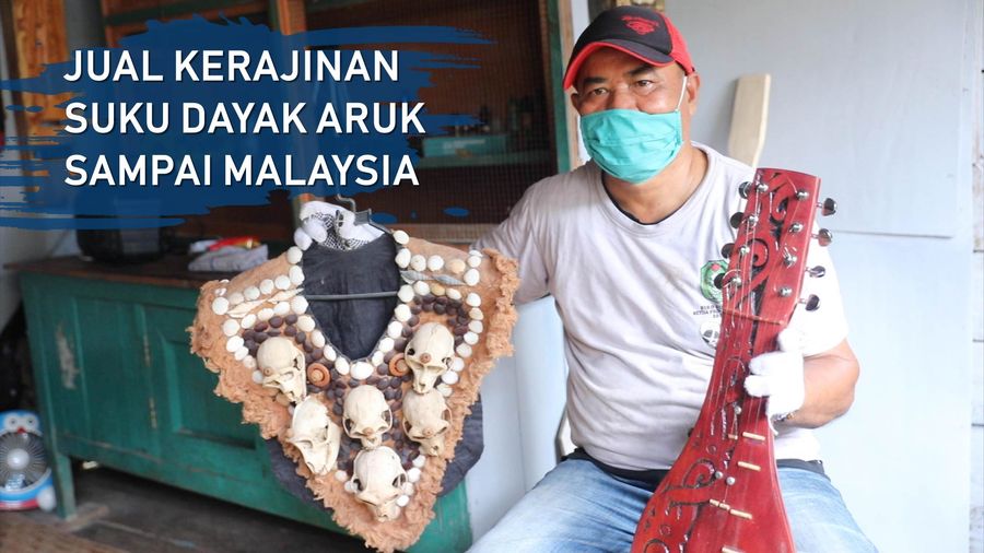 Karya Perajin Suku Dayak Aruk Dijual hingga Malaysia
