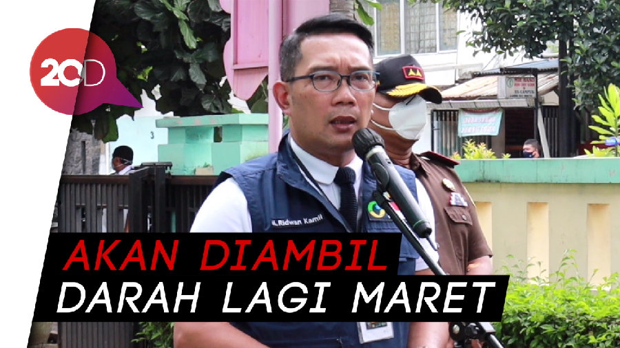 Uji Klinis Vaksin, Ridwan Kamil Kembali Jalani Pengambilan Darah