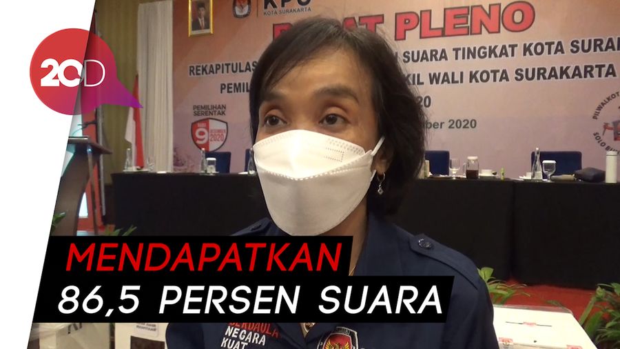 Rekapitulasi KPU: Gibran Menang Pilkada Solo