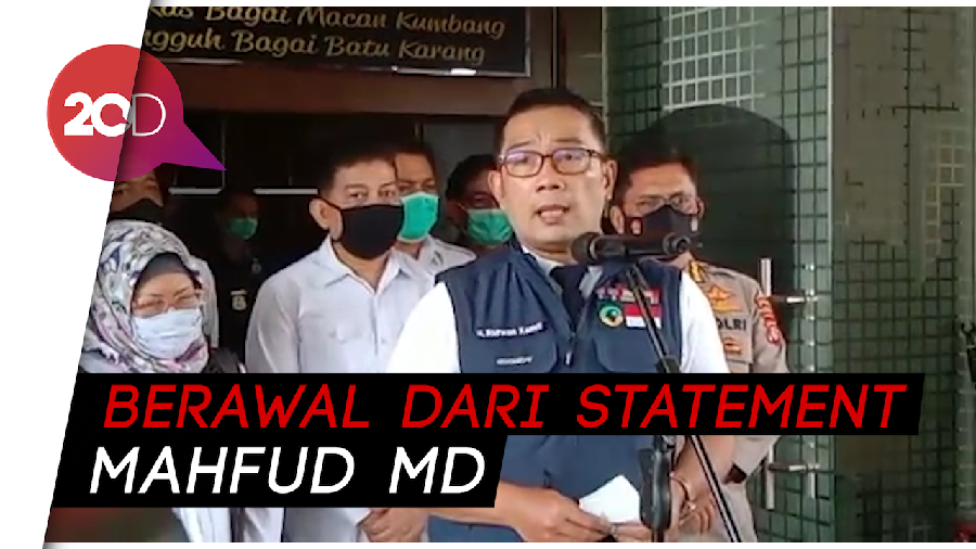 Opini Ridwan Kamil, Mahfud Harus Tanggung Jawab Soal Kerumunan HRS