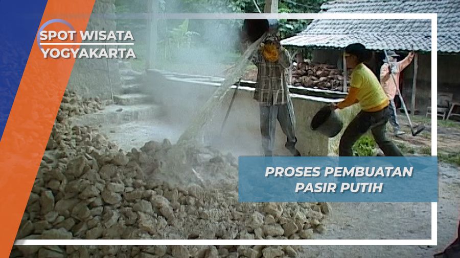 Cukup Dengan Air untuk Membuat Batu Gamping Menjadi Pasir, Yogyakarta