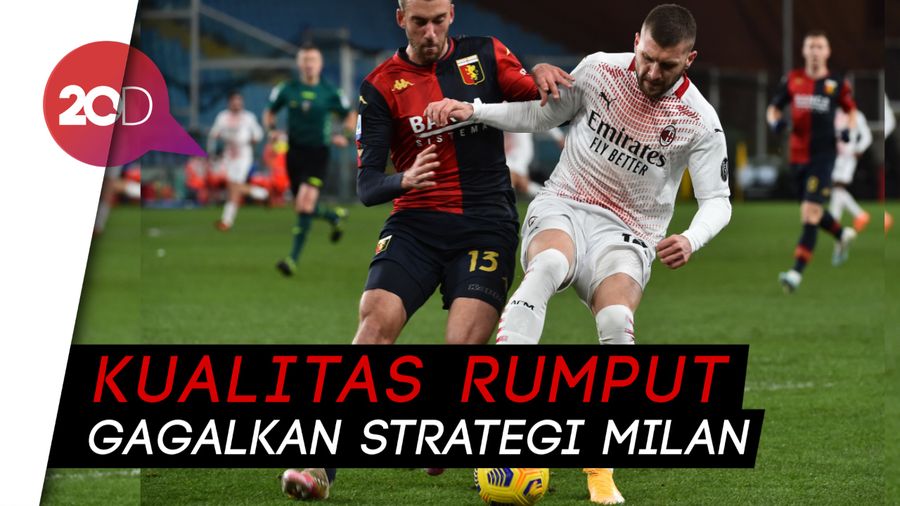Milan Diimbangi Genoa, Pioli Salahkan Rumput