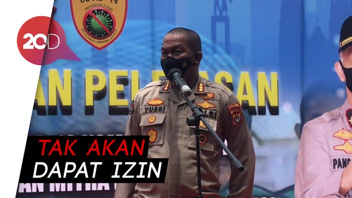 Polda Metro Tak Keluarkan Izin Aksi 1812 FPI di Depan Istana