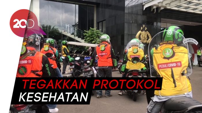 Polisi Gandeng Ribuan Ojol Jadi Pemburu Covid-19