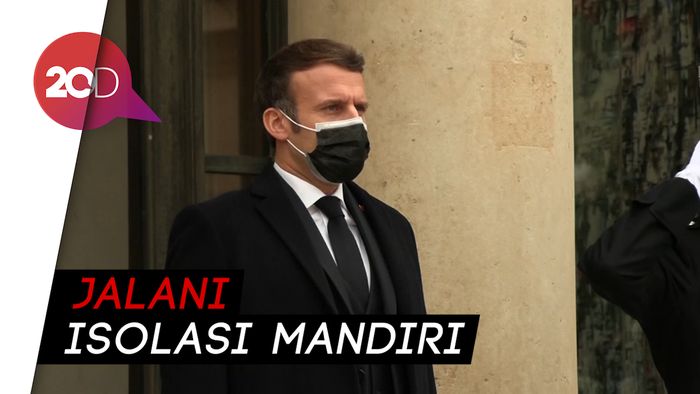 Presiden Prancis Emmanuel Macron Positif Corona