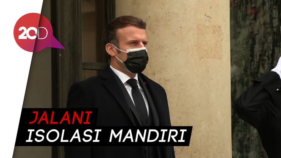 Presiden Prancis Emmanuel Macron Positif Corona