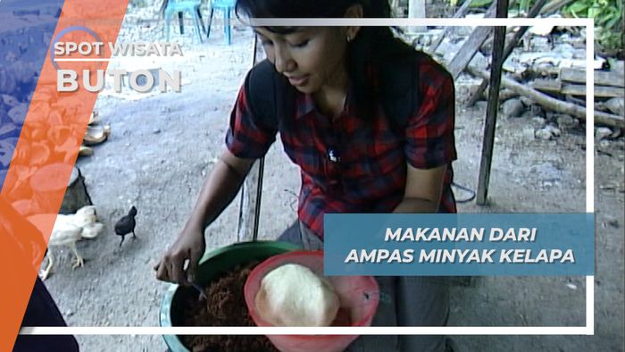 Makanan dari Ampas Minyak Kelapa, Buton