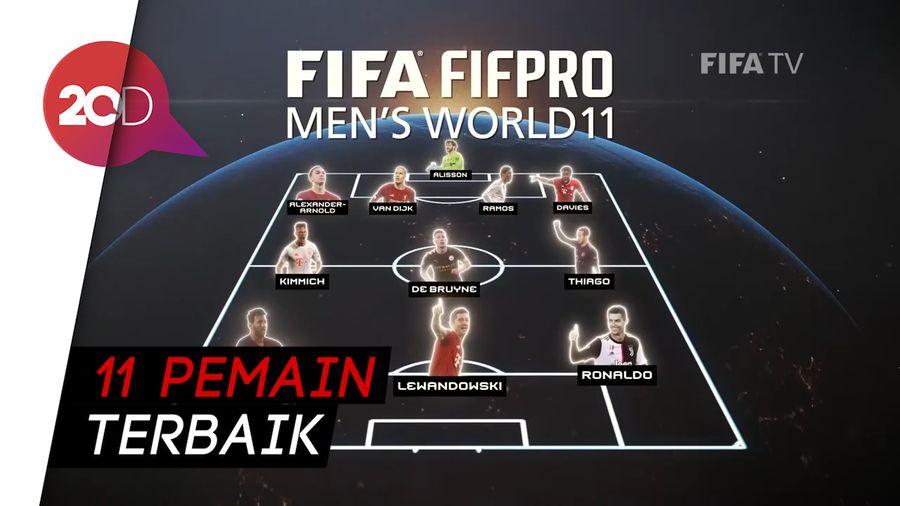 Ada Ronaldo-Messi, Berikut Best Eleven FIFA Award 2020