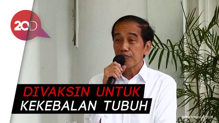 Jokowi Ingin Tak Ada Warga yang Menolak Disuntik Vaksin