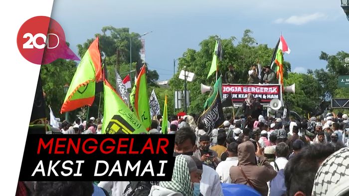 Massa di Yogyakarta Tuntut Rizieq Bebas-Usut Tewasnya 6 Laskar FPI
