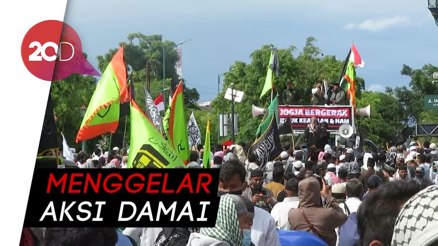 Massa di Yogyakarta Tuntut Rizieq Bebas-Usut Tewasnya 6 Laskar FPI
