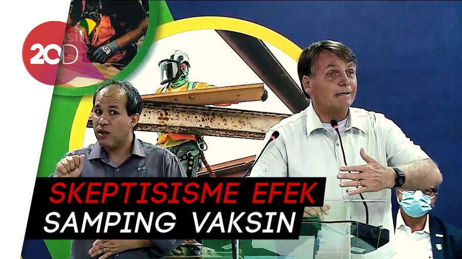 Presiden Brasil Bebaskan Warganya Mau atau Tidak Divaksin