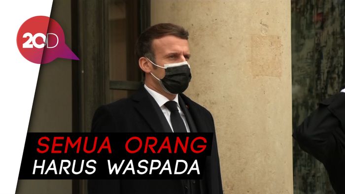 Presiden Prancis Kena Corona, Padahal Sudah Jaga Jarak-Cuci Tangan