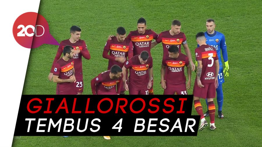 Roma Menang 3-1 Lawan 10 Pemain Torino