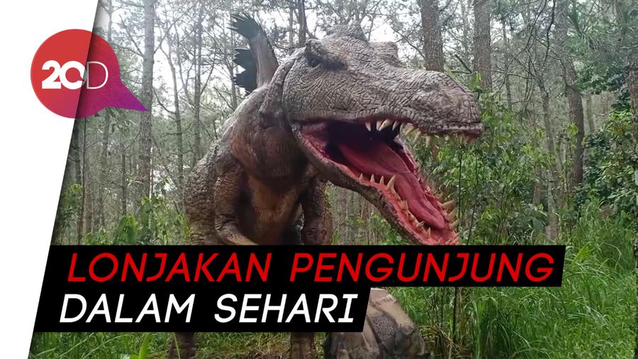 Viral Dinosaurus Ngamuk, Wisata Ini Banjir Pengunjung 4x Lipat