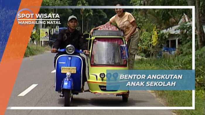 Cara Pelajar Kotanopan Menaiki Bentor Di Mandailing Natal Sumatera Utara